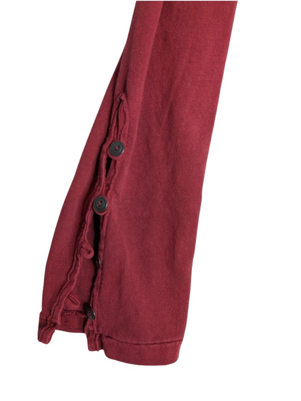 We The Free Womens Scoop Neck Long Sleeve Swing Top Maroon XL NWOT Cotton - Picture 6 of 13